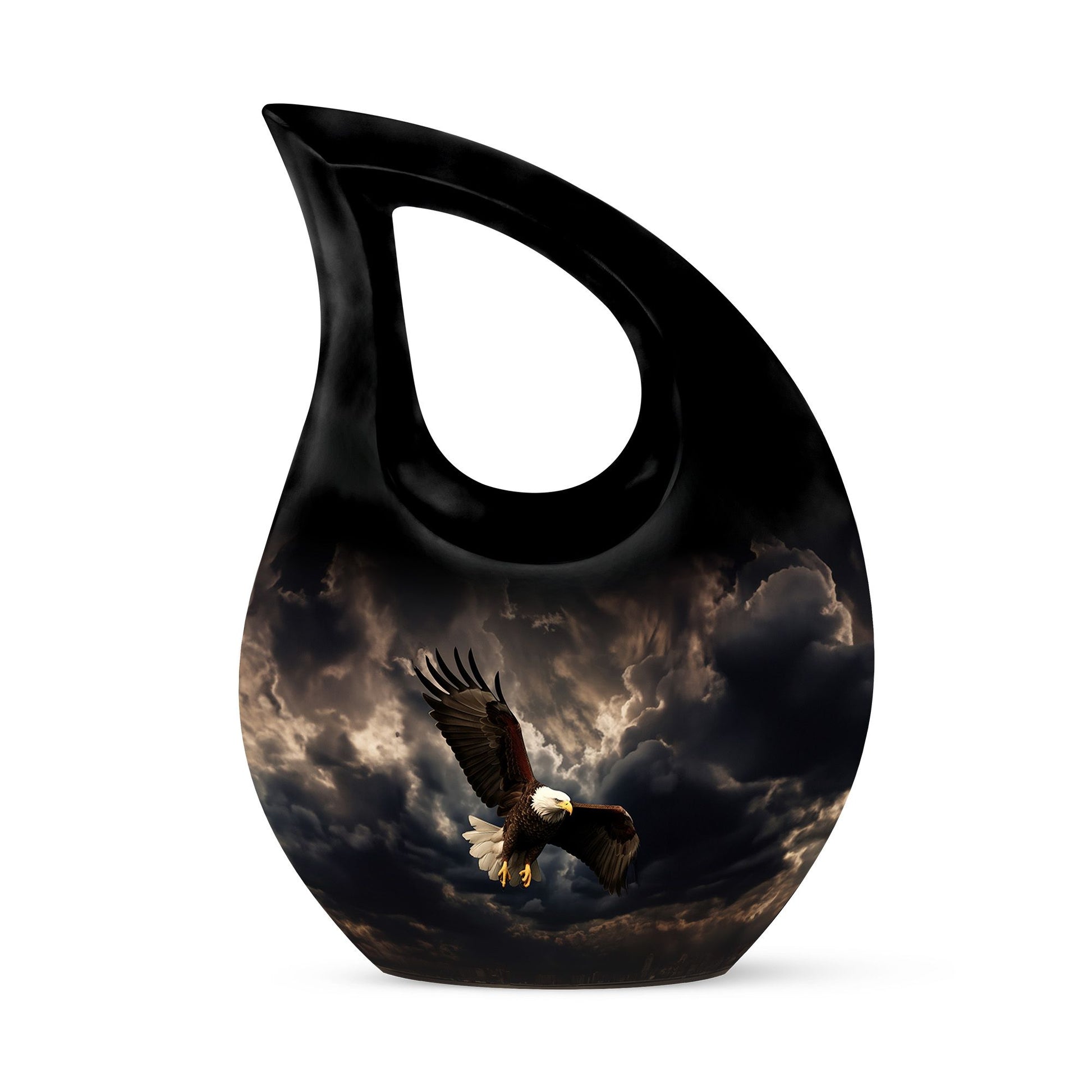 Teardrop Shape Eagle Urn Keepsake 3 Inch