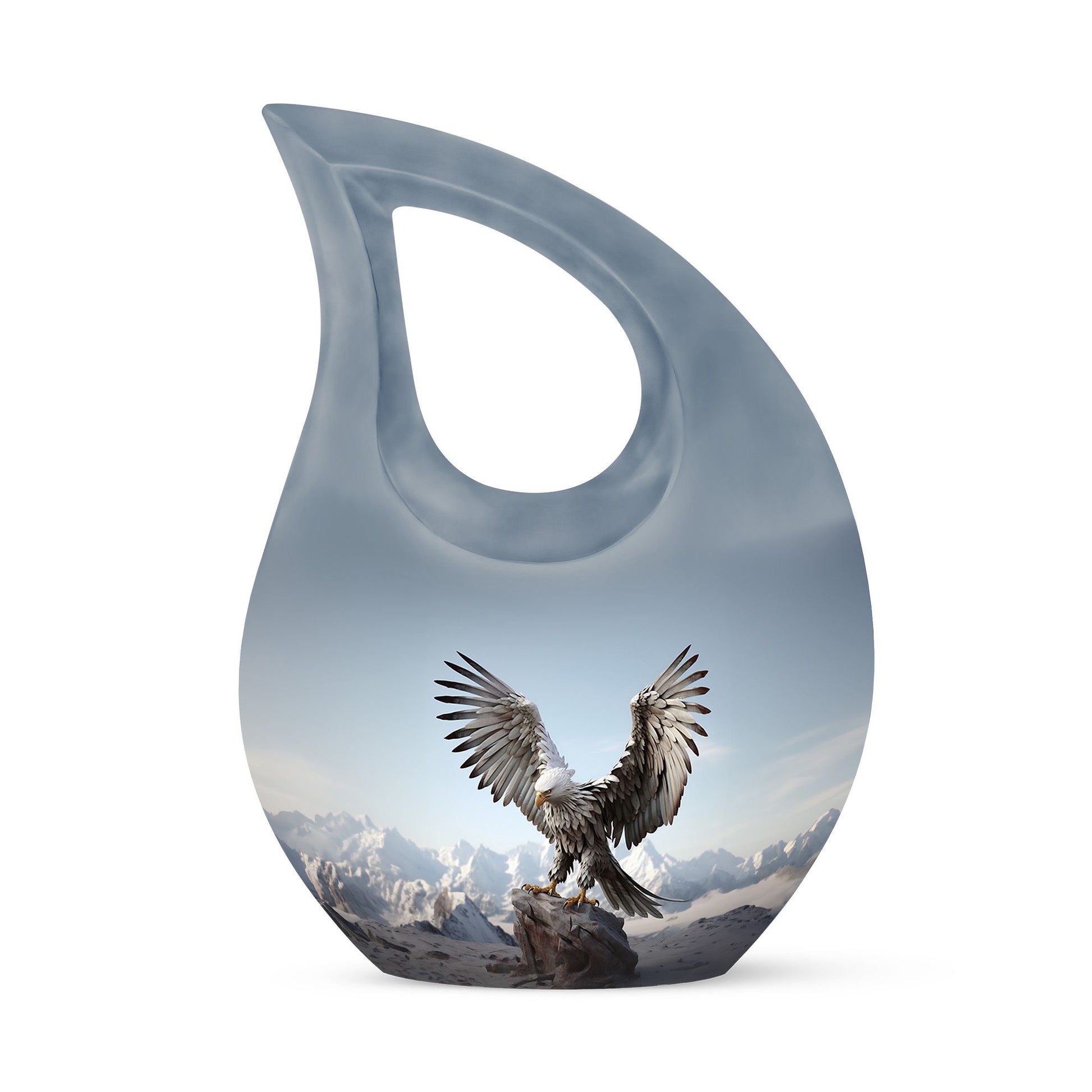 Teardrop Shape Eagle Urn Keepsake 3 Inch