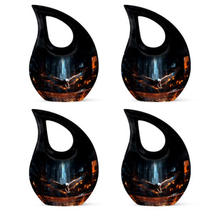 Teardrop Shape Eagle Urn Keepsake Urn Pack of 4