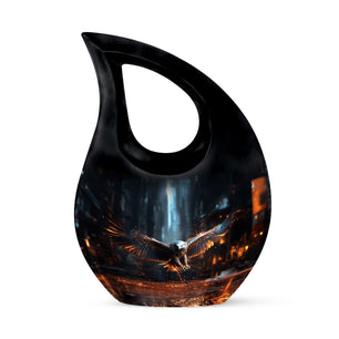 Teardrop Shape Eagle Urn Keepsake 3 Inch