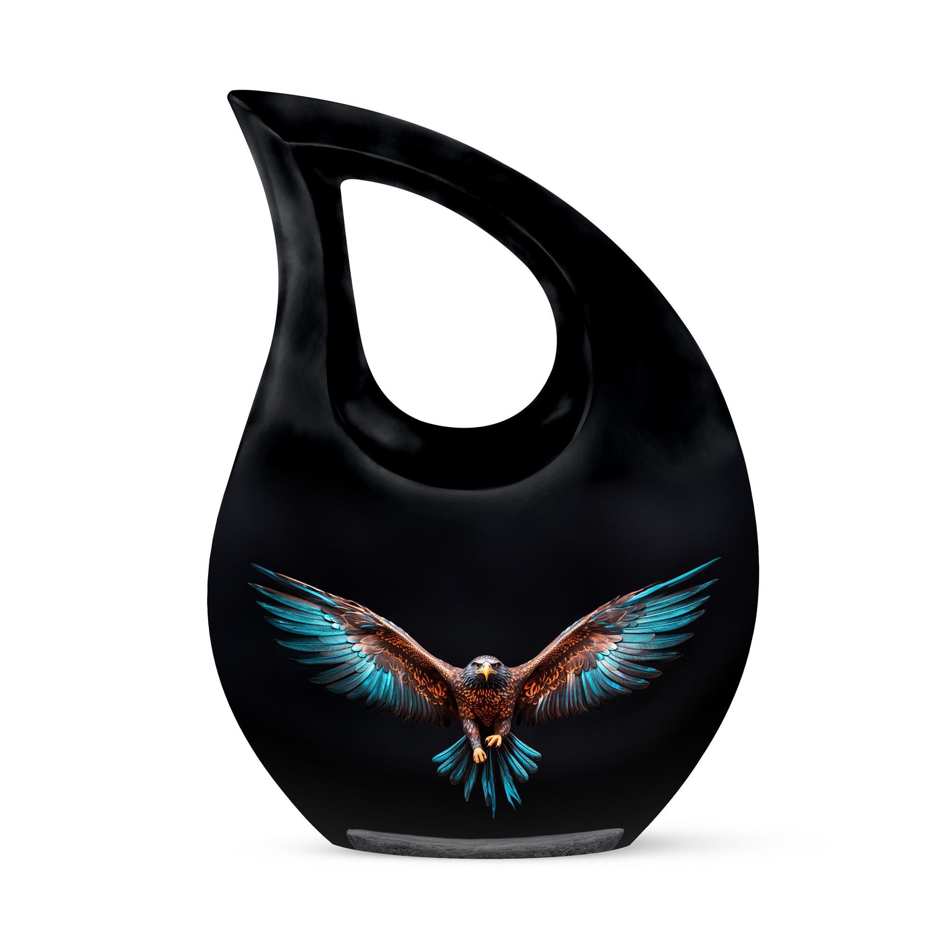 Teardrop Shape Eagle Urn Keepsake 3 Inch