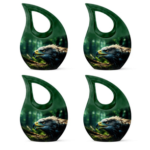 Teardrop Shape Eagle Urn Keepsake Urn Pack of 4