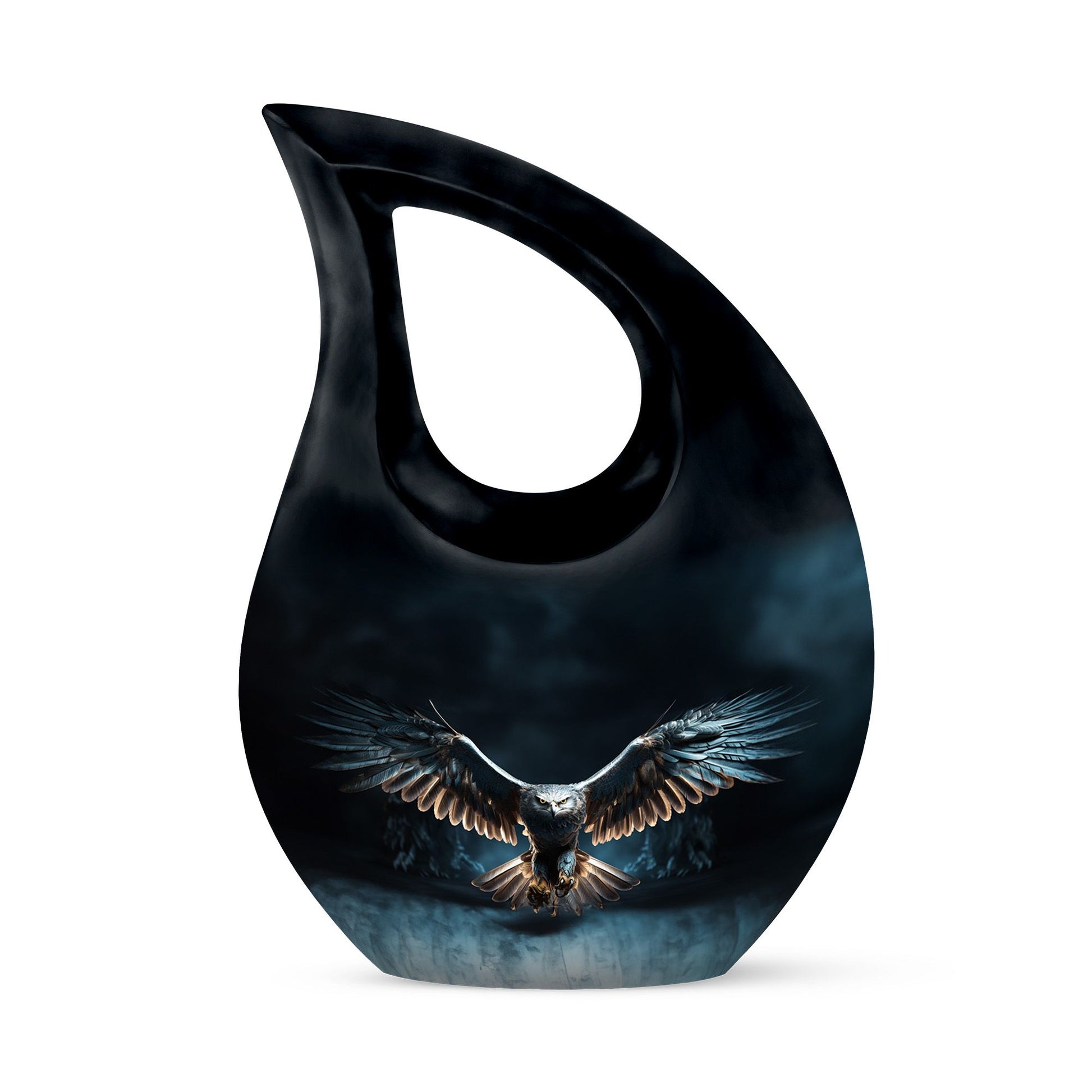 Teardrop Shape Eagle Urn Keepsake 3 Inch