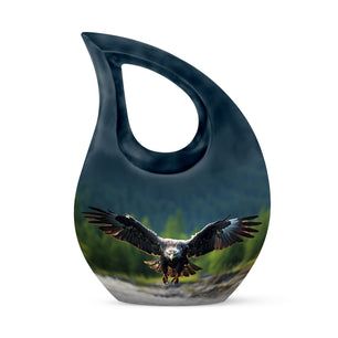 Teardrop Shape Eagle Urn Keepsake 3 Inch