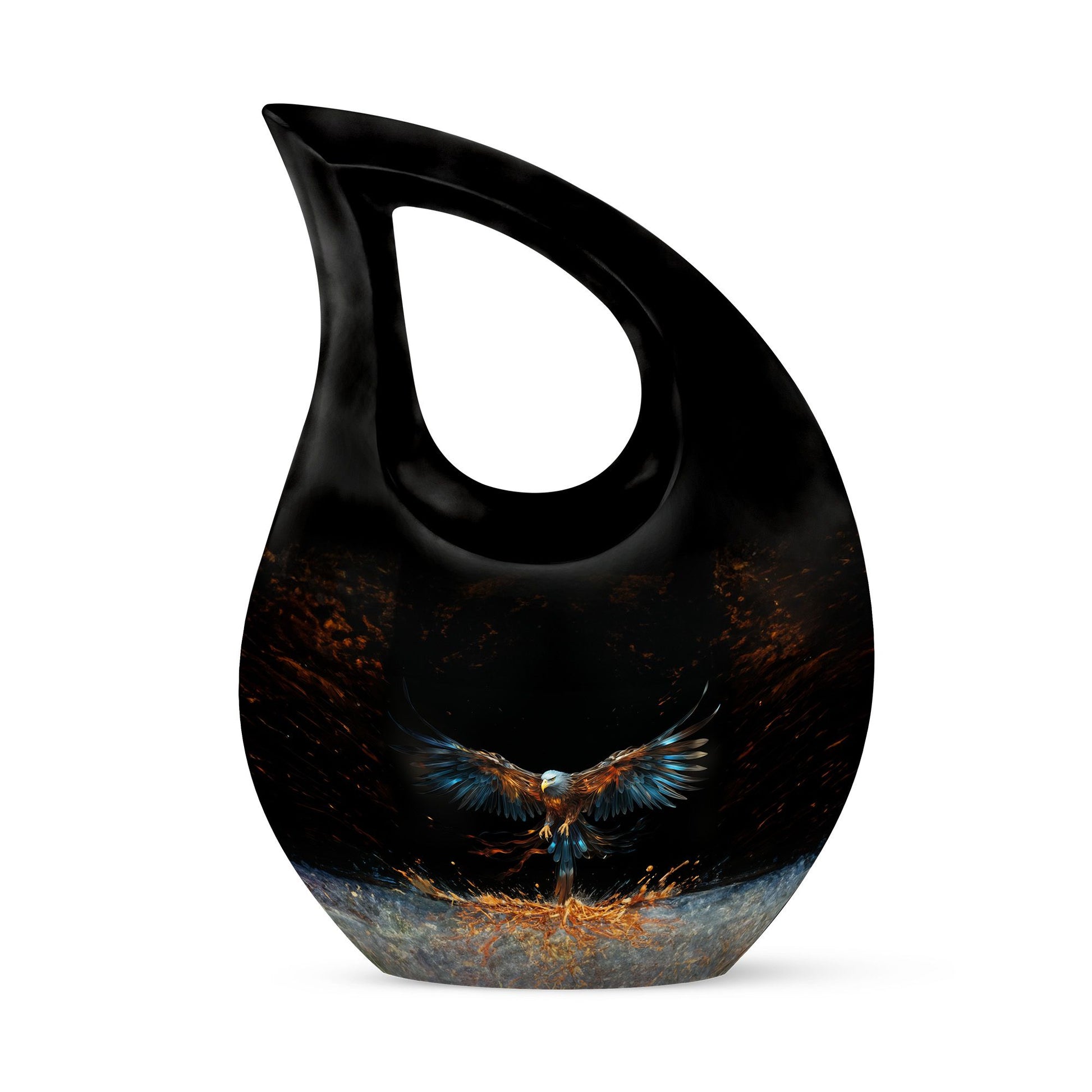 Teardrop Shape Eagle Urn Keepsake 3 Inch