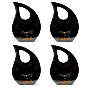 Teardrop Shape Eagle Urn Keepsake Urn Pack of 4
