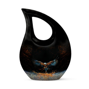 Teardrop Shape Eagle Urn Keepsake 3 Inch