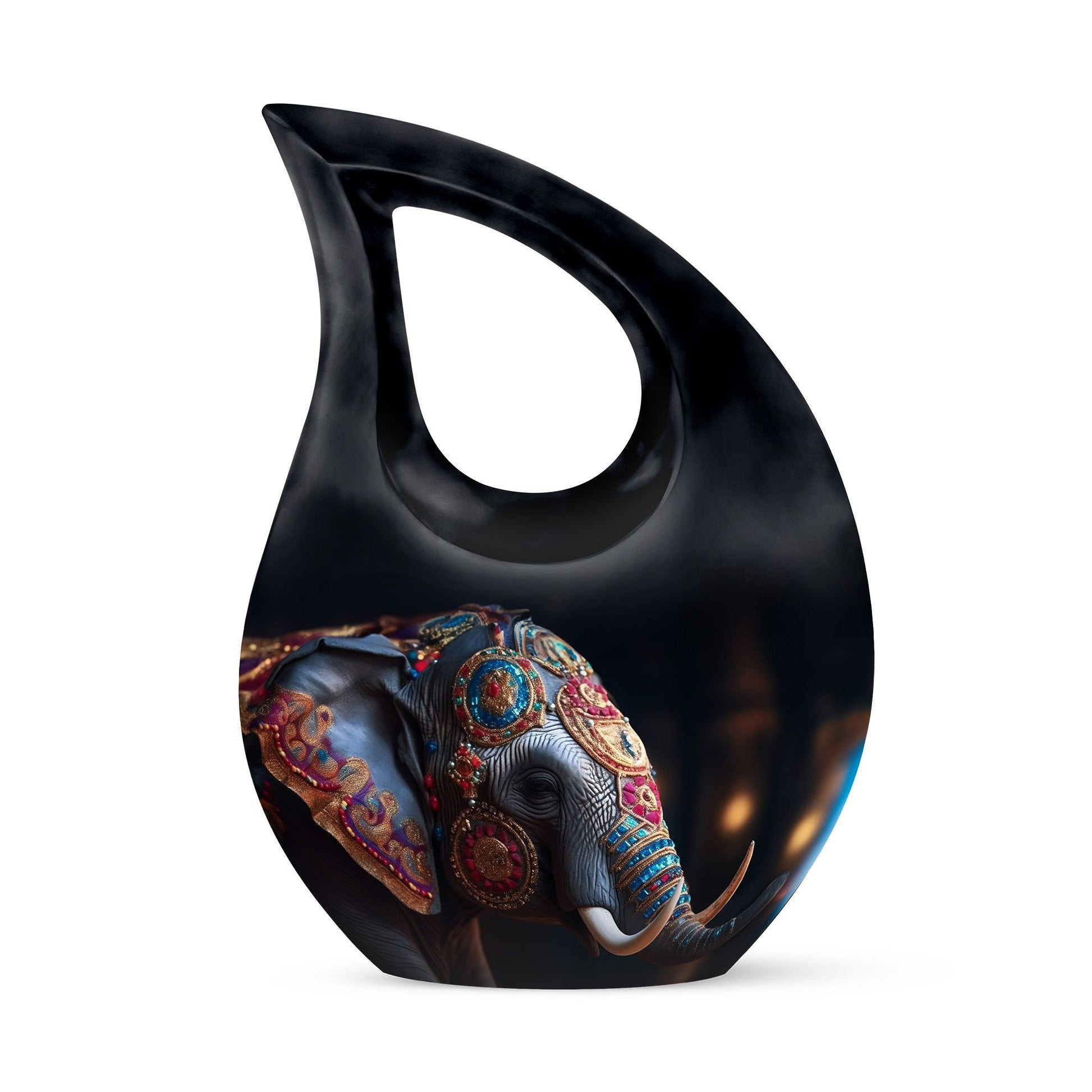 Teardrop Shape Elephant Urn Keepsake 3 Inch