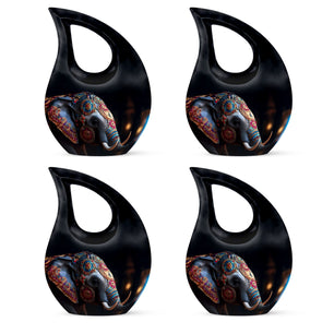 Teardrop Shape Elephant Urn Keepsake Urn Pack of 4