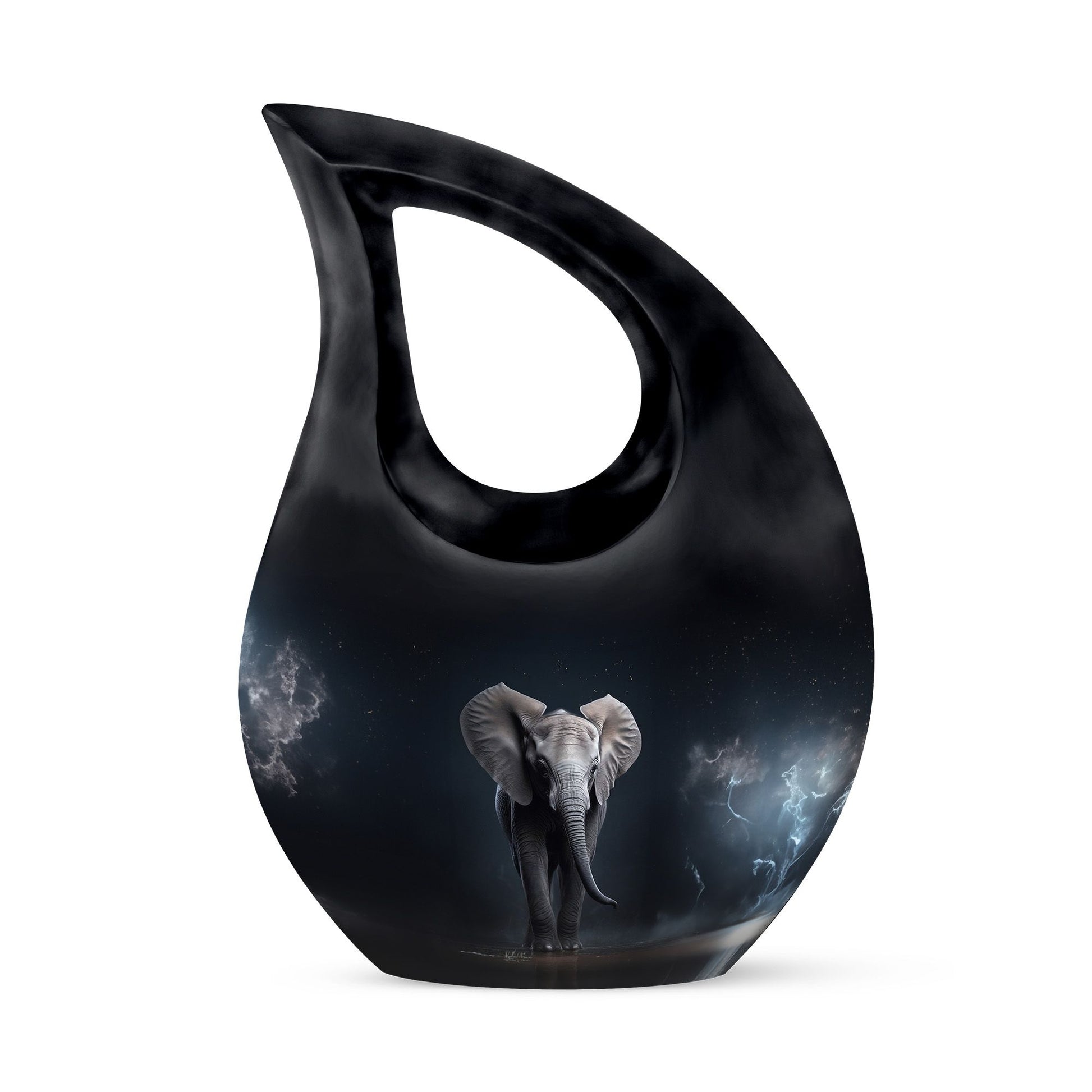 Teardrop Shape Elephant Urn Keepsake 3 Inch