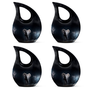 Teardrop Shape Elephant Urn Keepsake Urn Pack of 4