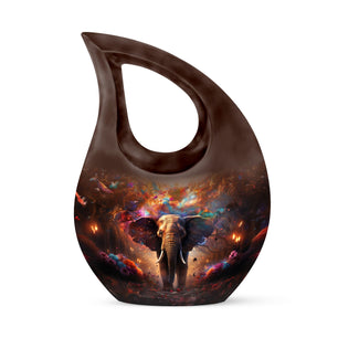Teardrop Shape Elephant Urn Keepsake 3 Inch