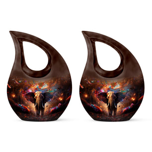 Teardrop Shape Elephant Urn Keepsake Urn Pack of 2
