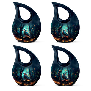 Teardrop Shape Owl Urn Keepsake Urn Pack of 4