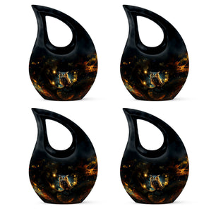 Teardrop Shape Owl Urn Keepsake Urn Pack of 4