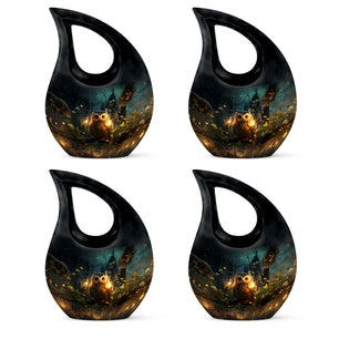 Teardrop Shape Owl Urn Keepsake Urn Pack of 4