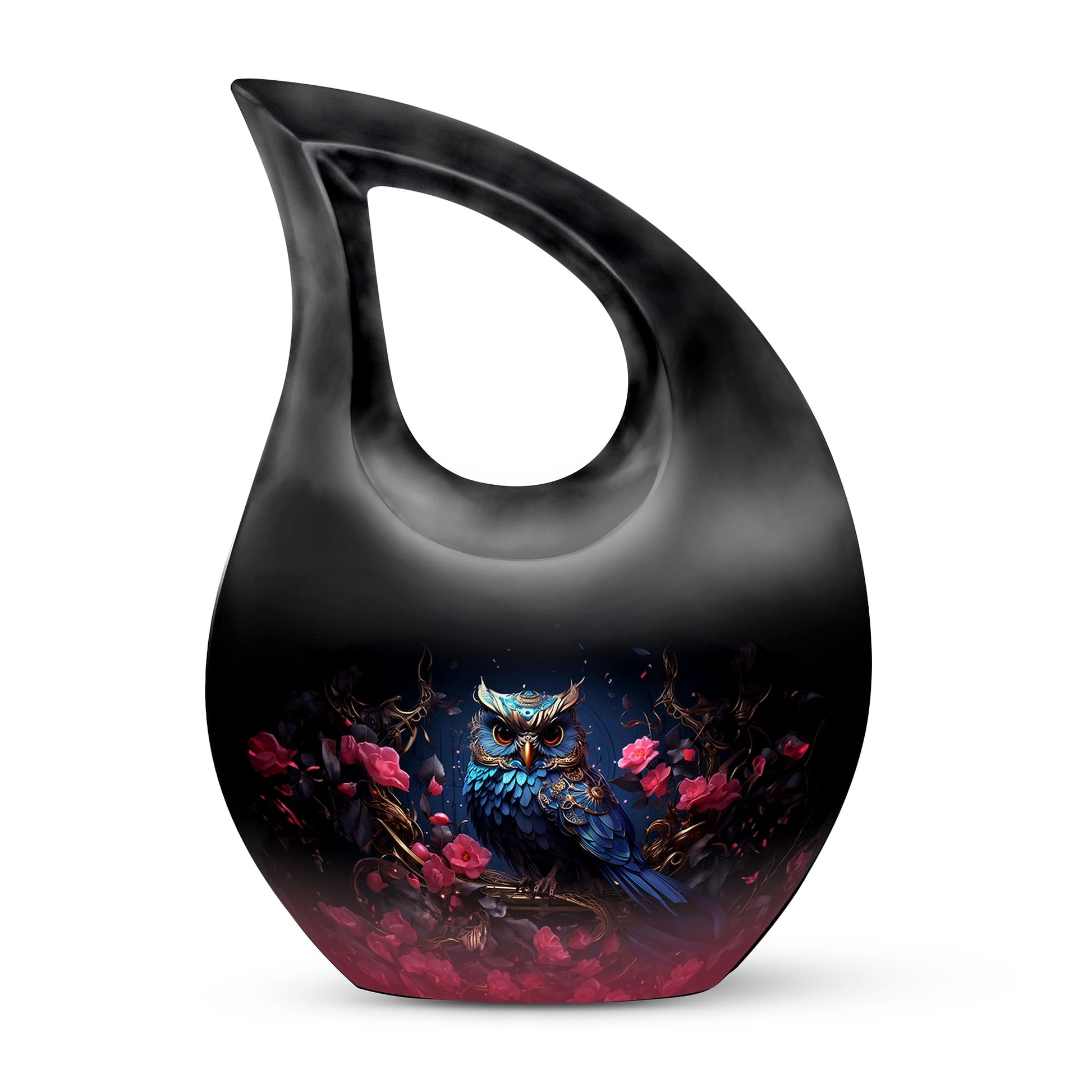 Teardrop Shape Owl Urn Keepsake 3 Inch
