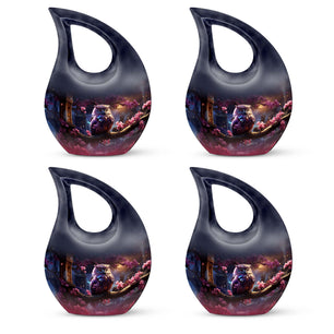 Teardrop Shape Owl Urn Keepsake Urn Pack of 4