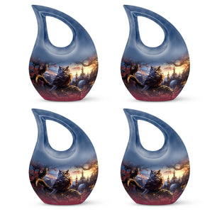 Teardrop Shape Owl Urn Keepsake Urn Pack of 4