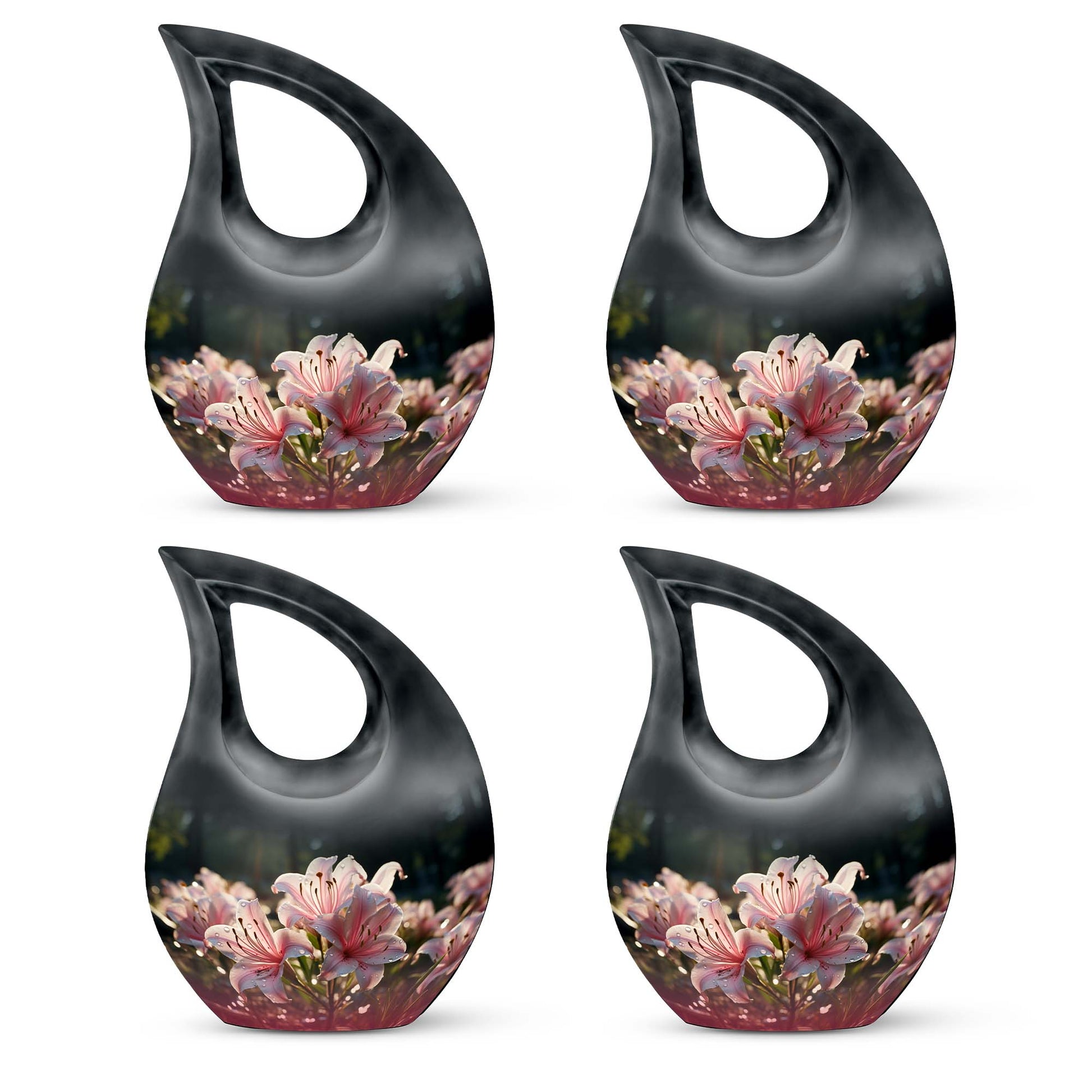 Teardrop Shape Lilly Urn Keepsake Urn Pack of 4
