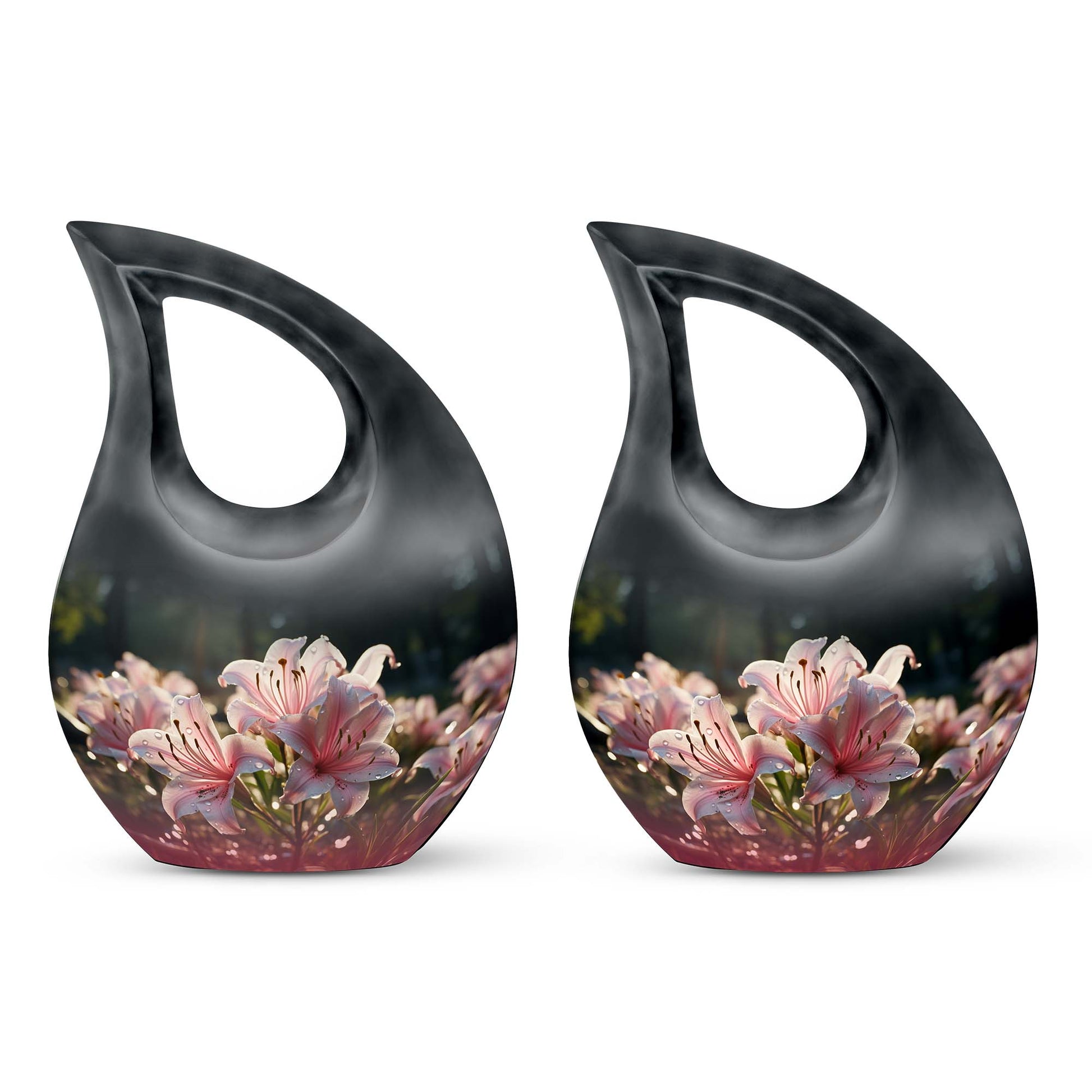 Teardrop Shape Lilly Urn Keepsake Urn Pack of 2