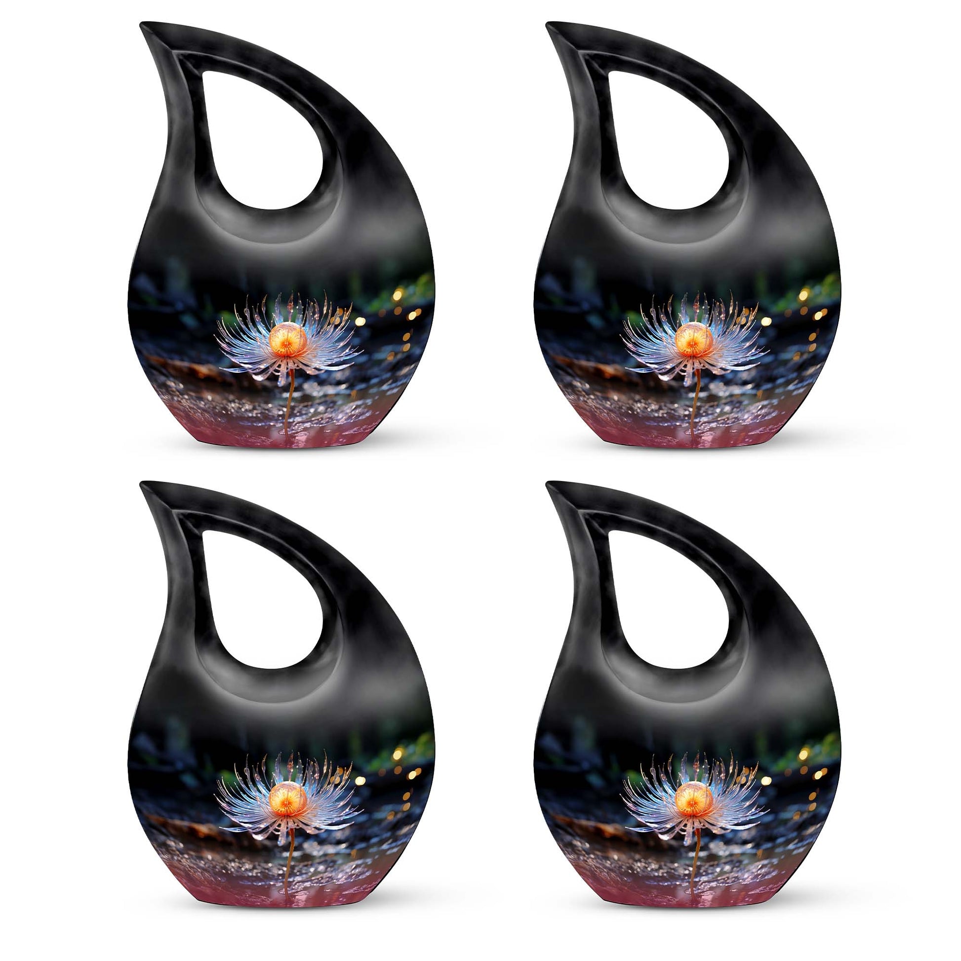 Teardrop Shape Lilly Urn Keepsake Urn Pack of 4