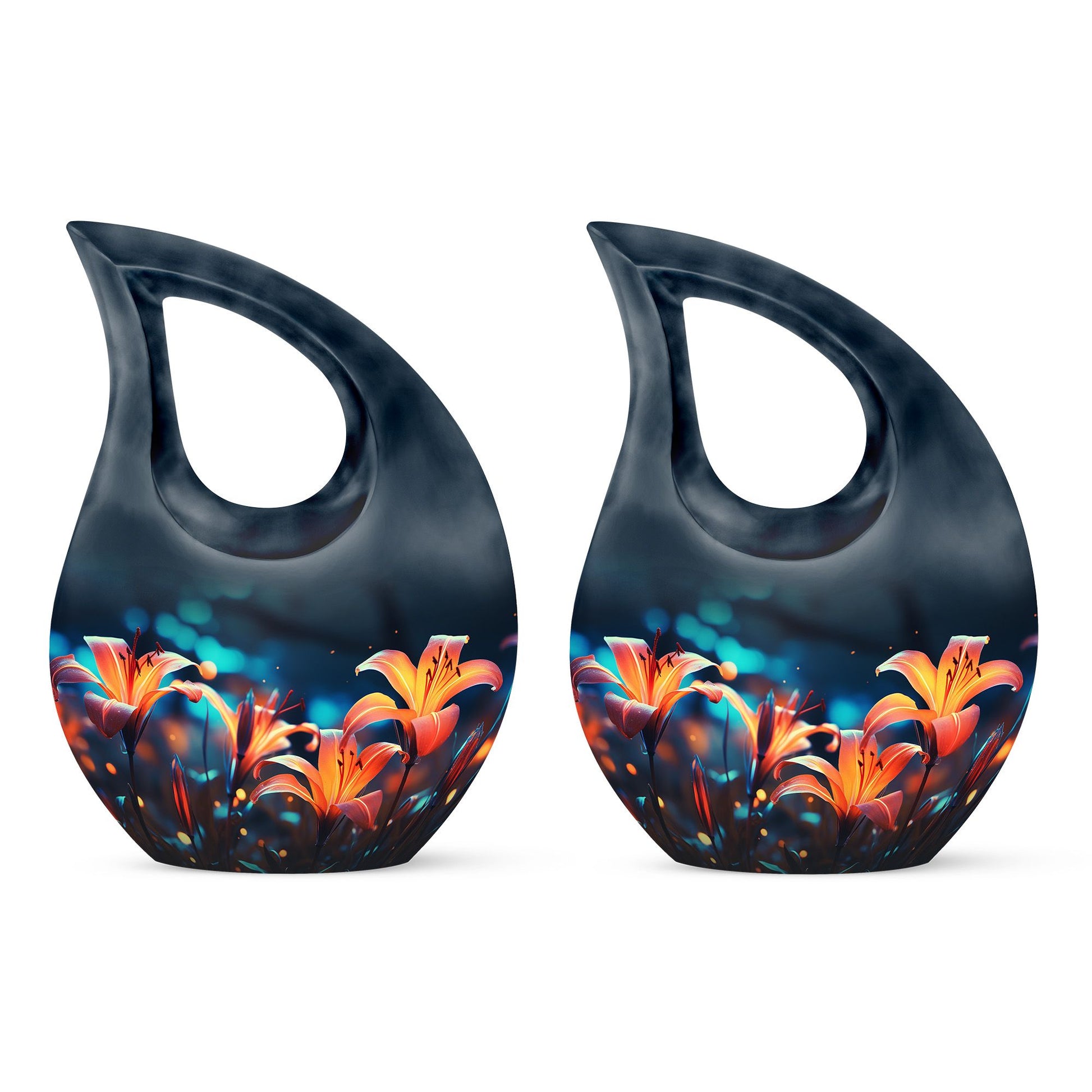 Teardrop Shape Lilly Urn Keepsake Urn Pack of 2