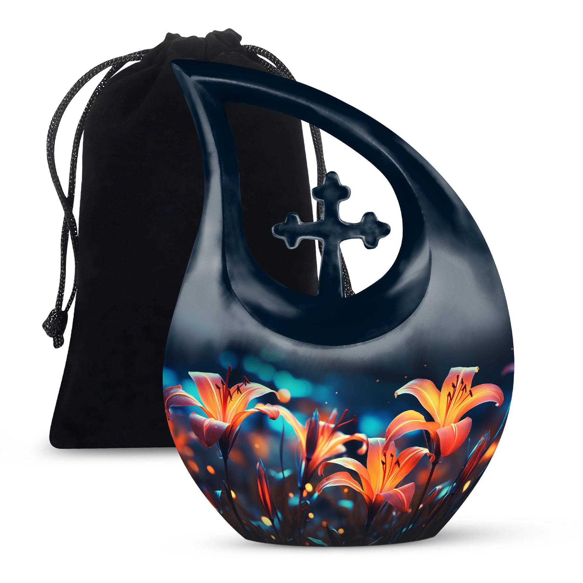 Teardrop Shape Lilly Urn Large 10 Inch