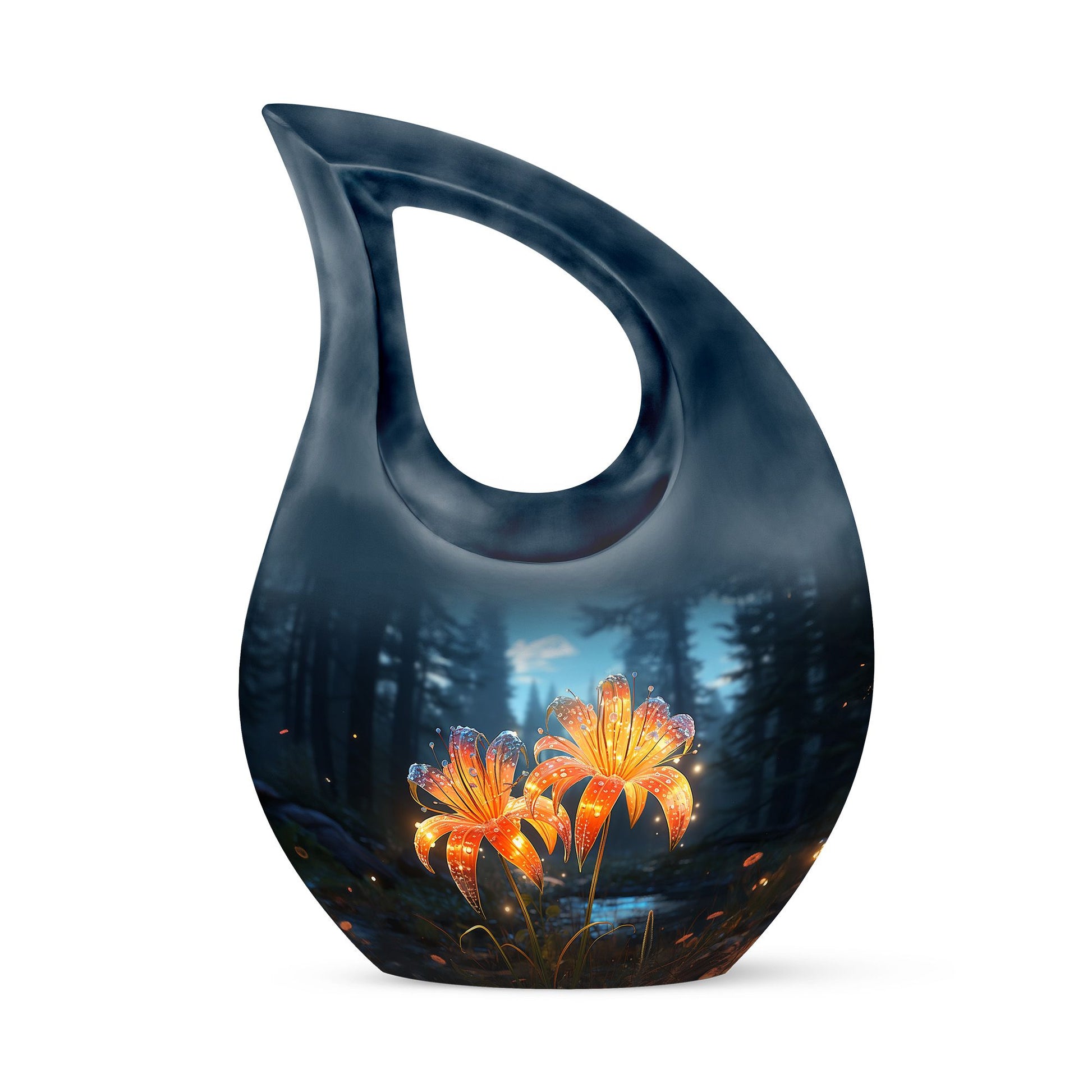 Teardrop Shape Lilly Urn Keepsake 3 Inch