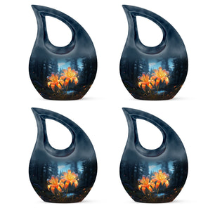 Teardrop Shape Lilly Urn Keepsake Urn Pack of 4