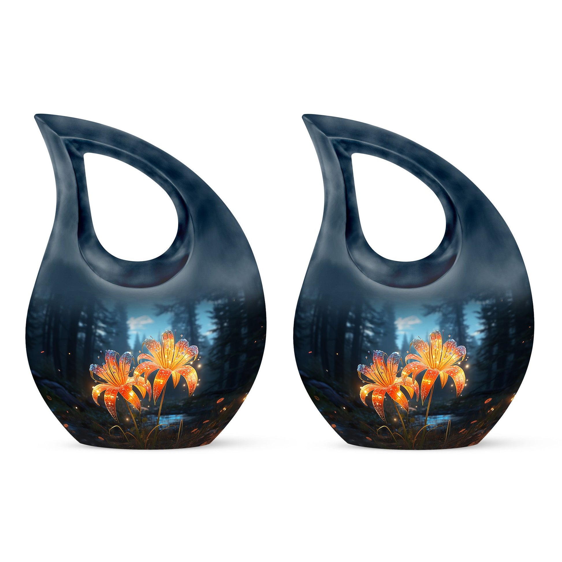 Teardrop Shape Lilly Urn Keepsake Urn Pack of 2