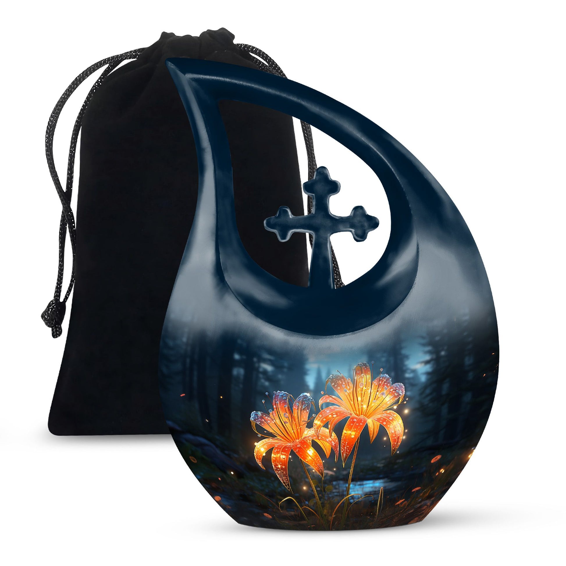 Teardrop Shape Lilly Urn Large 10 Inch