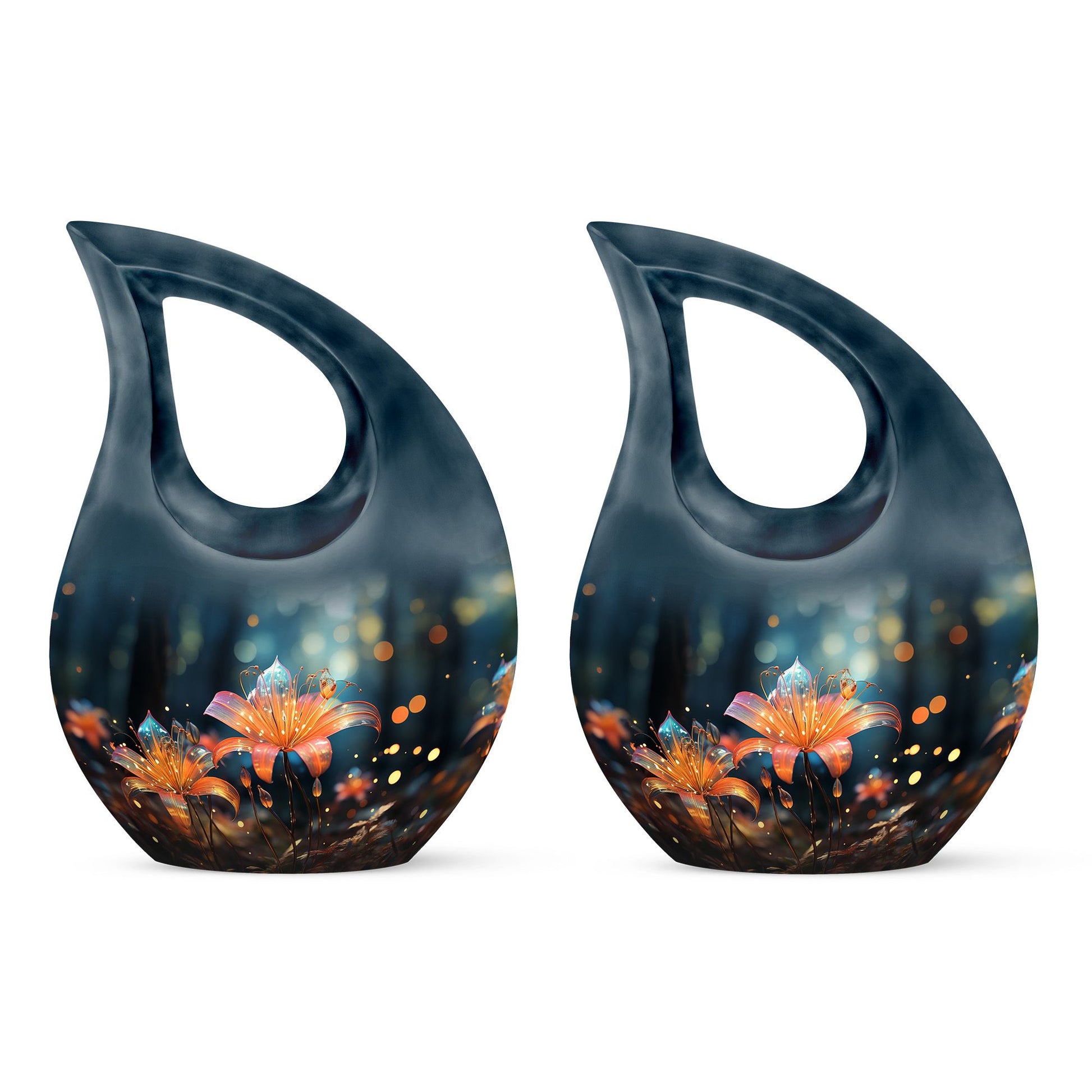 Teardrop Shape Lilly Urn Keepsake Urn Pack of 2
