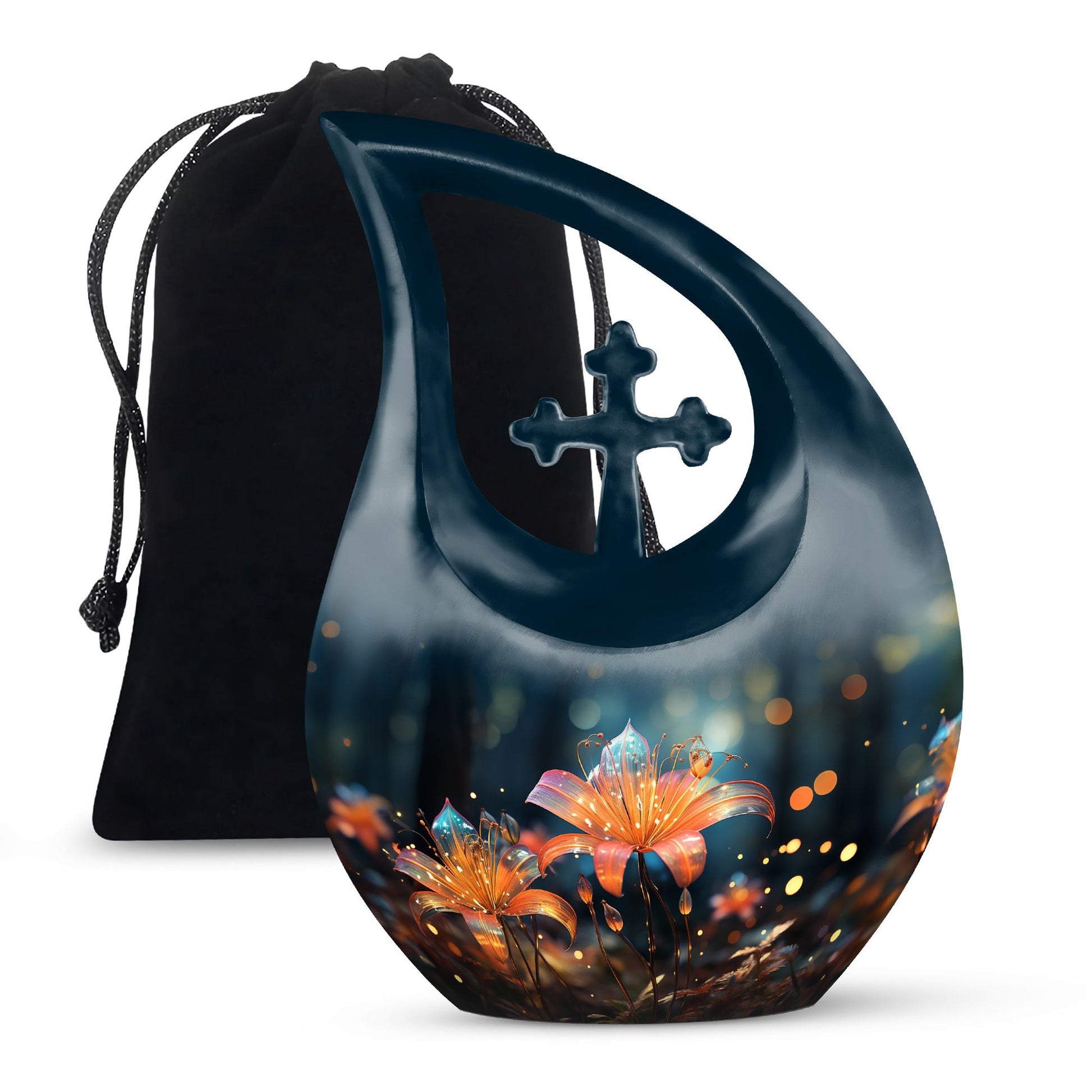 Teardrop Shape Lilly Urn Large 10 Inch