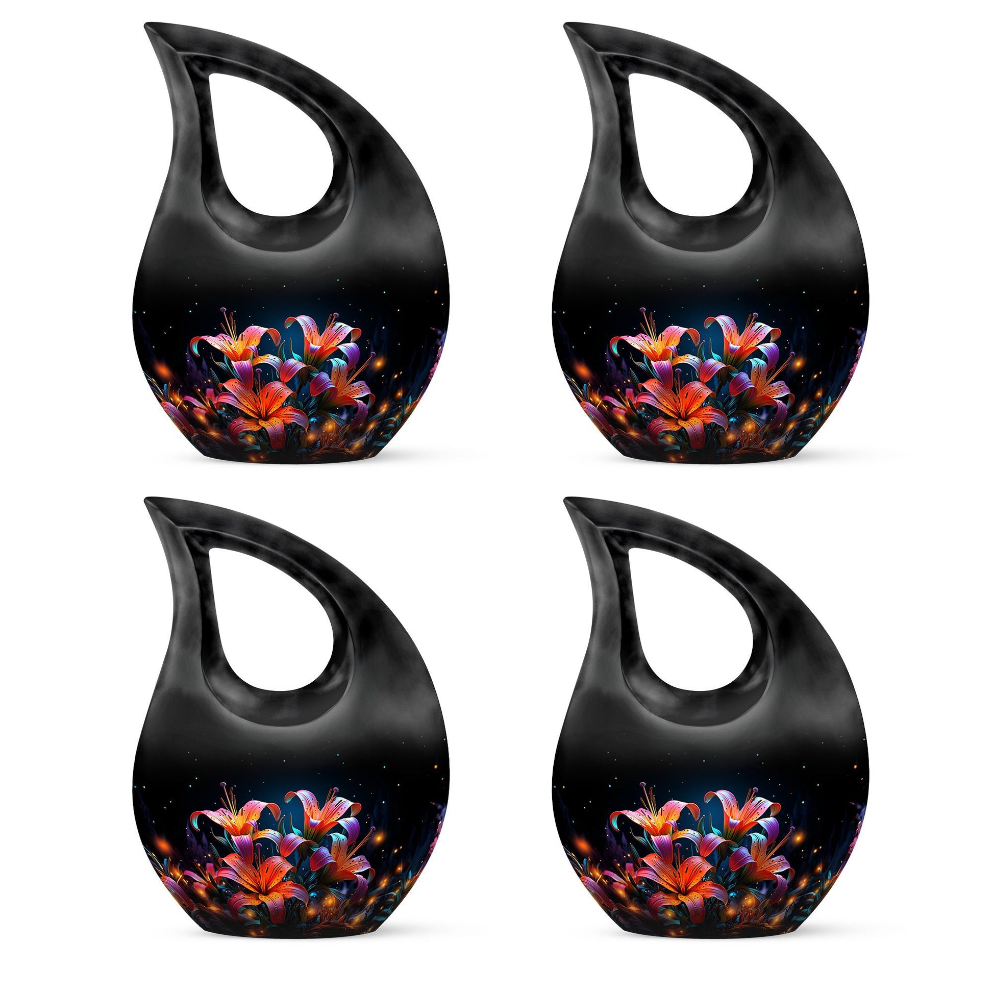 Teardrop Shape Lilly Urn Keepsake Urn Pack of 4