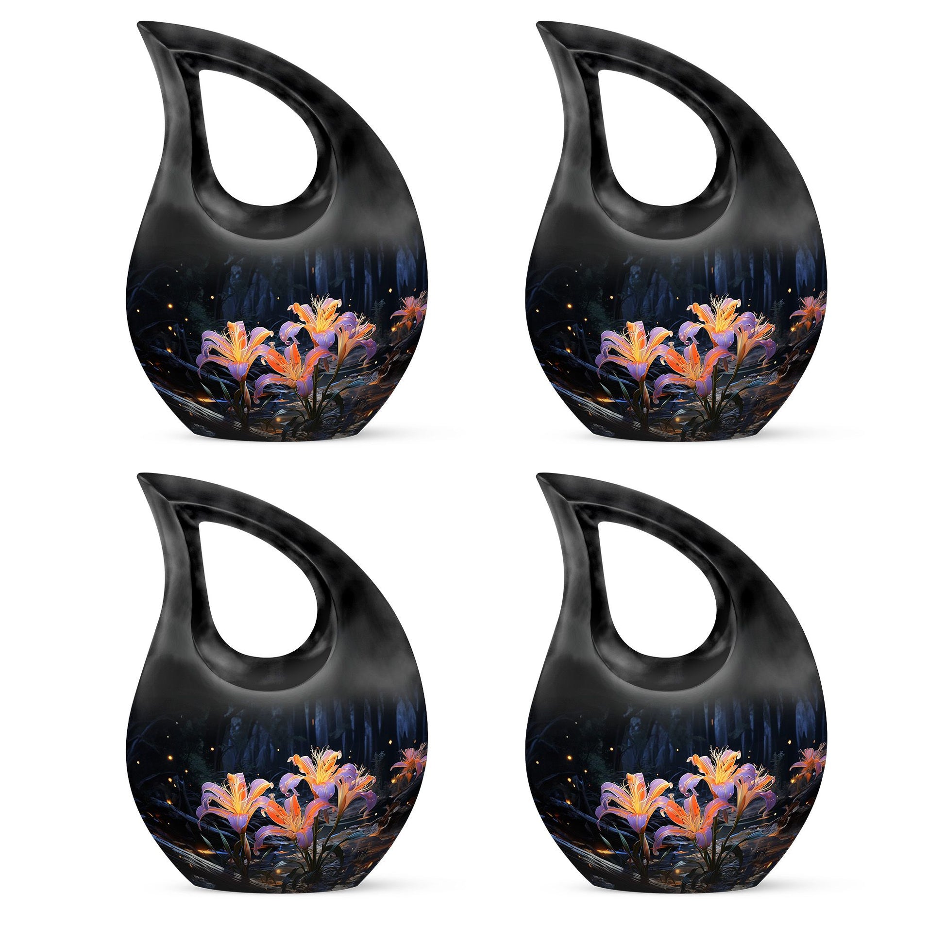 Teardrop Shape Lilly Urn Keepsake Urn Pack of 4