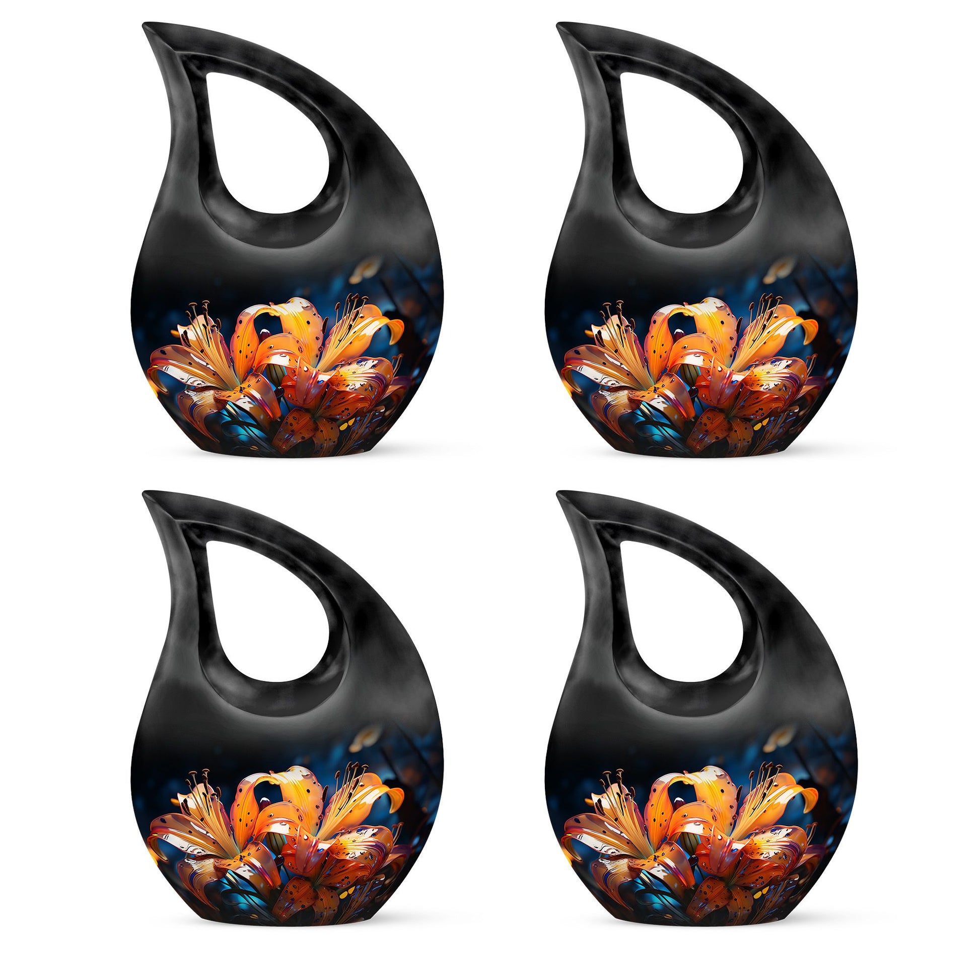 Teardrop Shape Lilly Urn Keepsake Urn Pack of 4