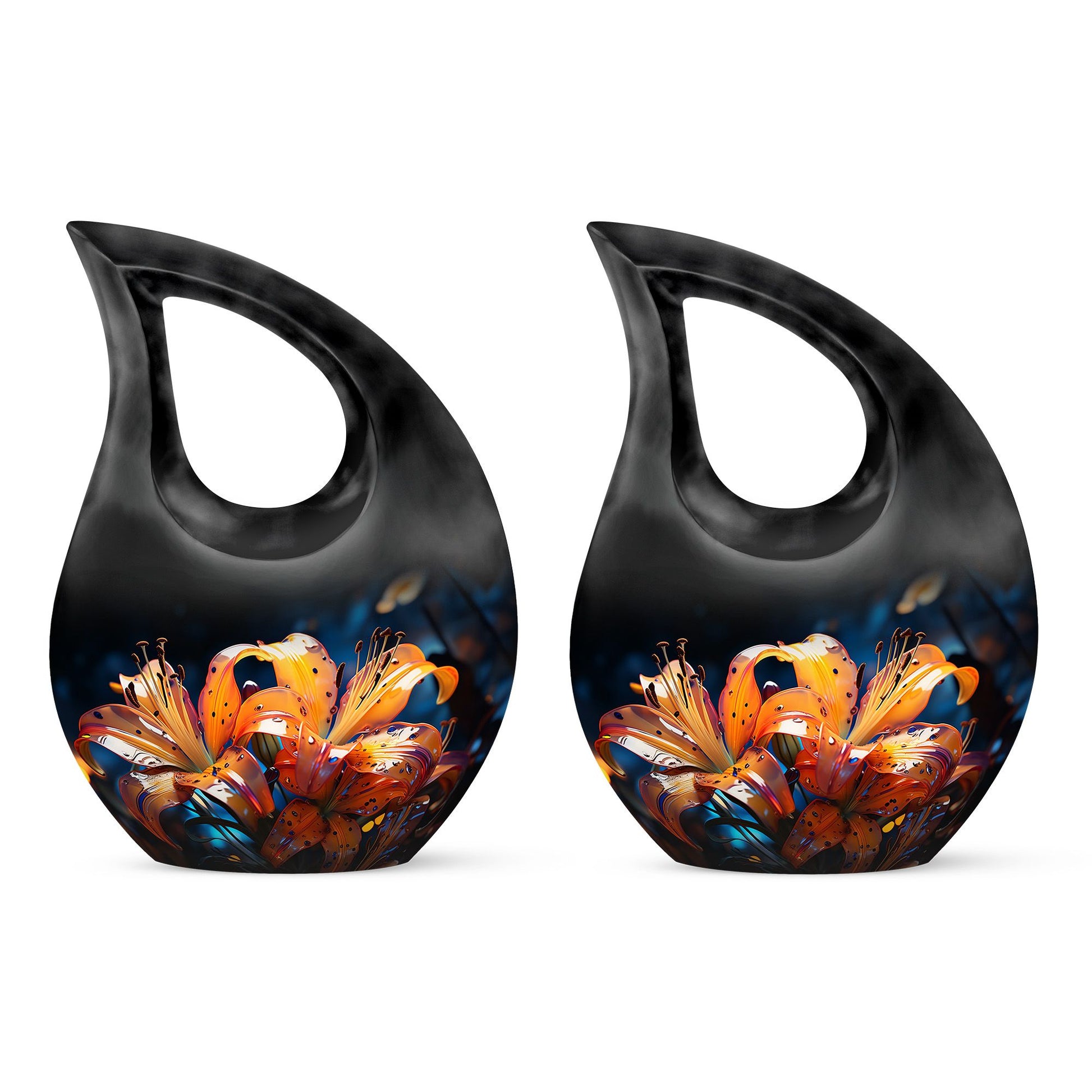 Teardrop Shape Lilly Urn Keepsake Urn Pack of 2