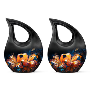 Teardrop Shape Lilly Urn Keepsake Urn Pack of 2