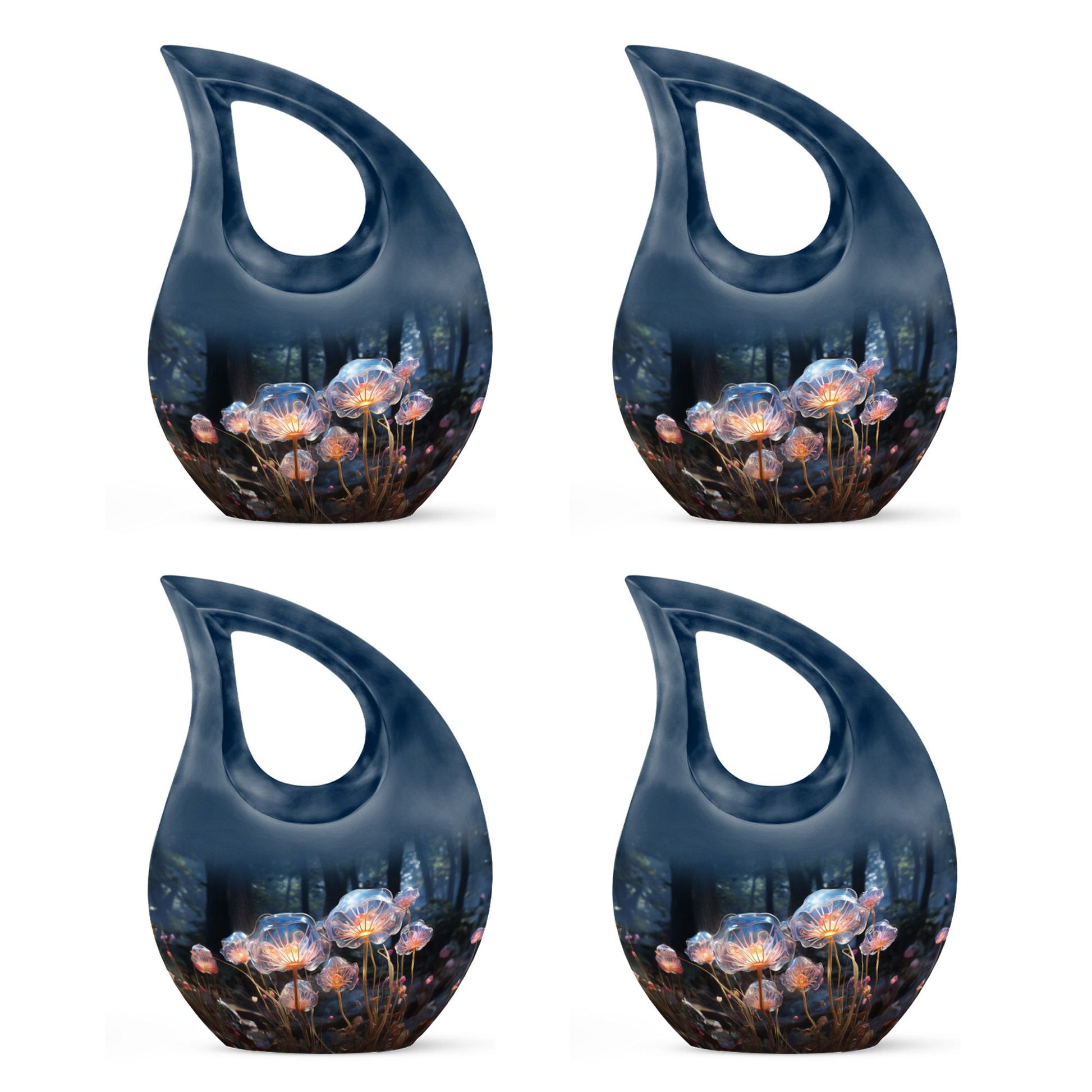 Teardrop Shape Lilly Urn Keepsake Urn Pack of 4