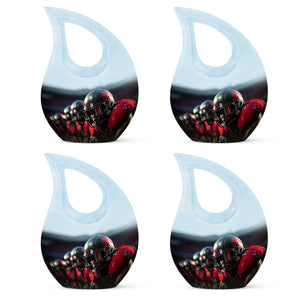 Teardrop Shape Football Urn Keepsake Urn Pack of 4