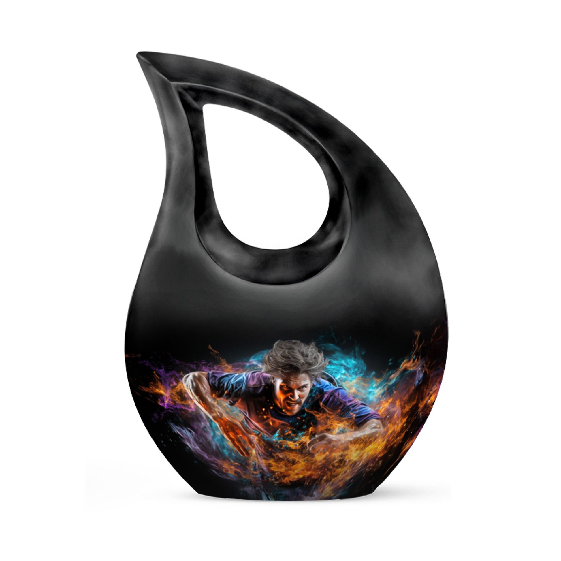 Teardrop Shape Sport Urn Keepsake 3 Inch