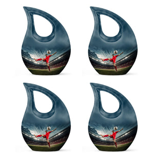 Teardrop Shape Football Urn Keepsake Urn Pack of 4
