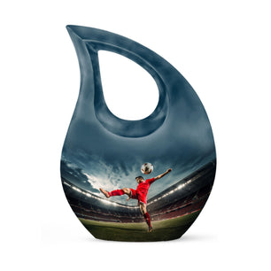 Teardrop Shape Football Urn Keepsake 3 Inch