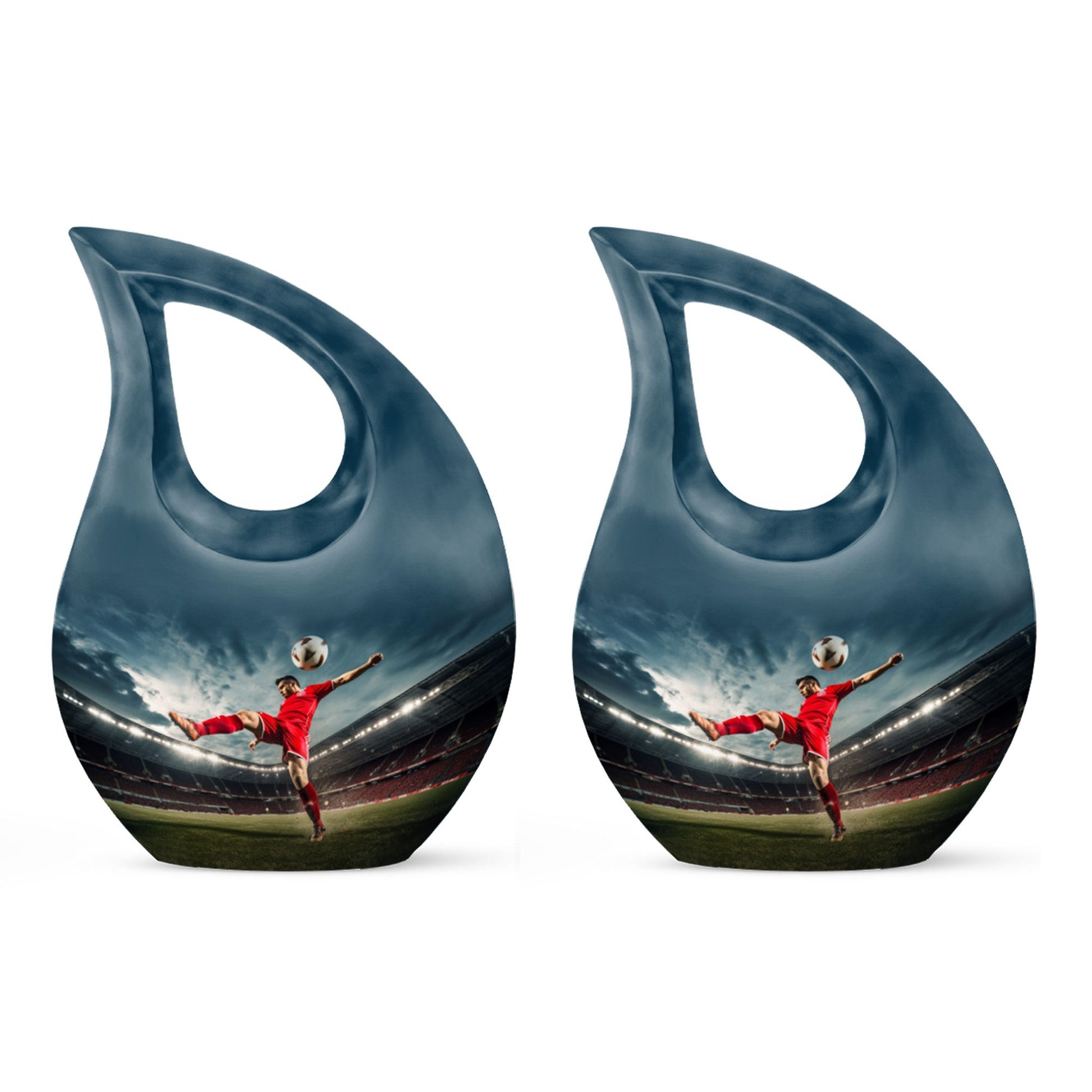 Teardrop Shape Football Urn Keepsake Urn Pack of 2