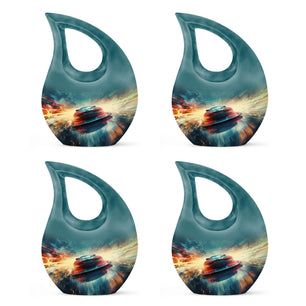Teardrop Shape Car Urn Keepsake Urn Pack of 4