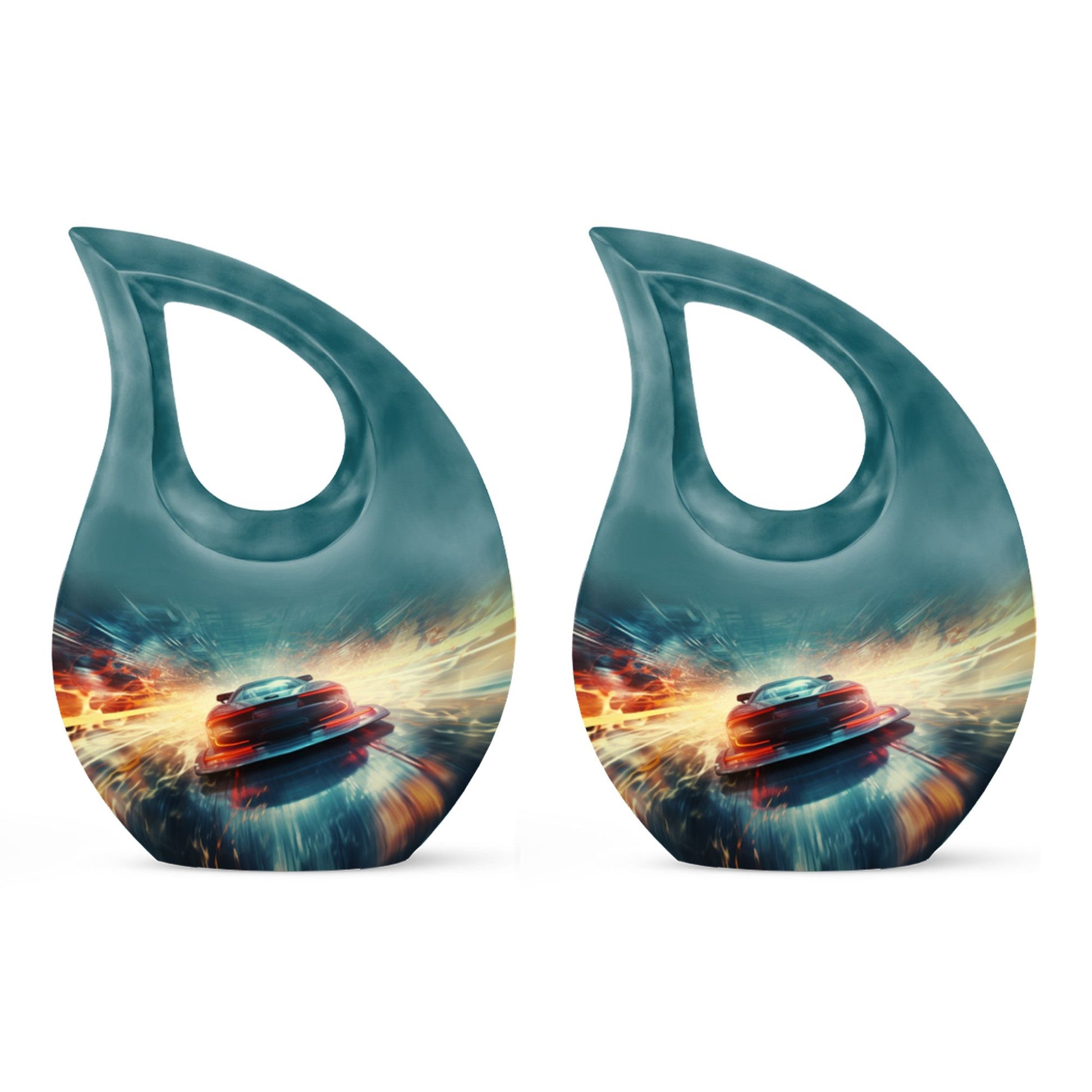 Teardrop Shape Car Urn Keepsake Urn Pack of 2