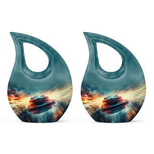 Teardrop Shape Car Urn Keepsake Urn Pack of 2