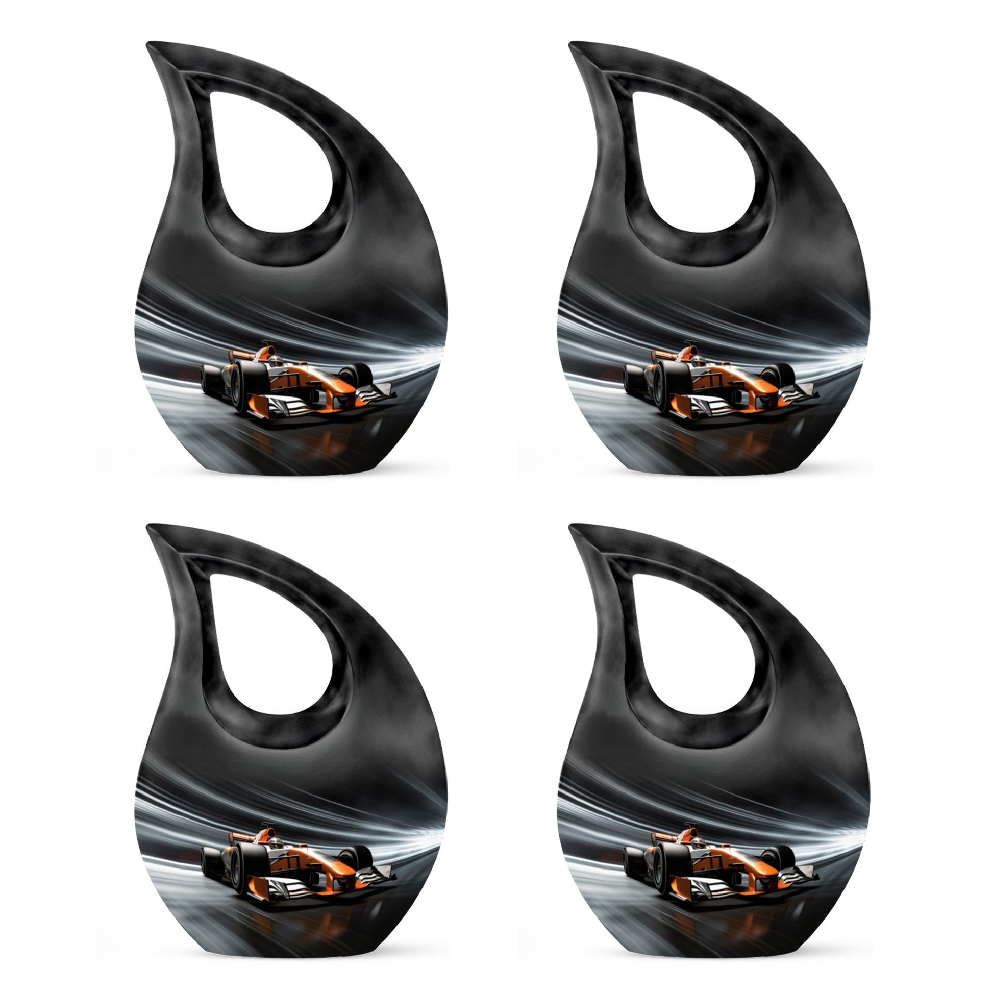 Teardrop Shape Car Urn Keepsake Urn Pack of 4