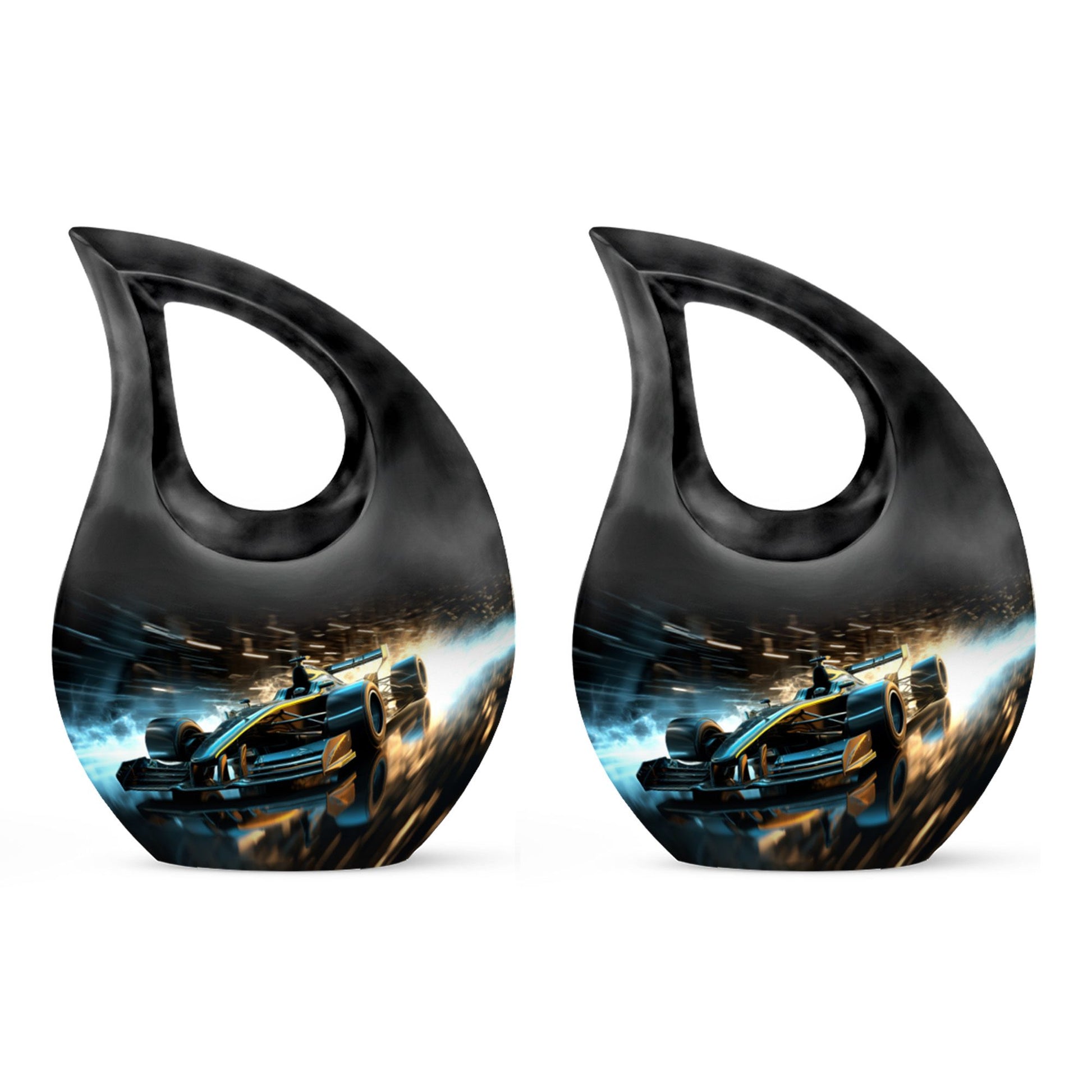 Teardrop Shape Car Urn Keepsake Urn Pack of 2